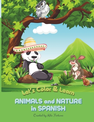 Animals and Nature in Spanish Coloring Book